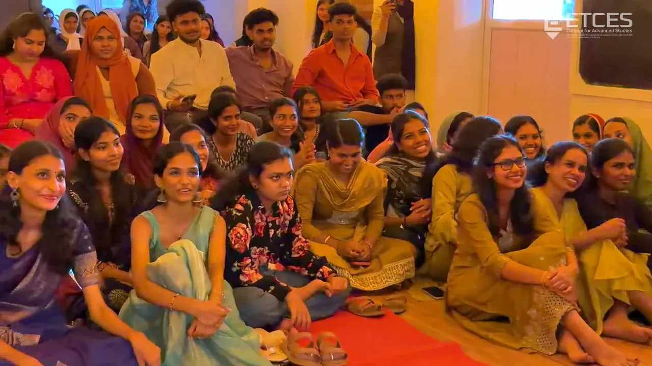 A still from the convocation students’ send-off party video.