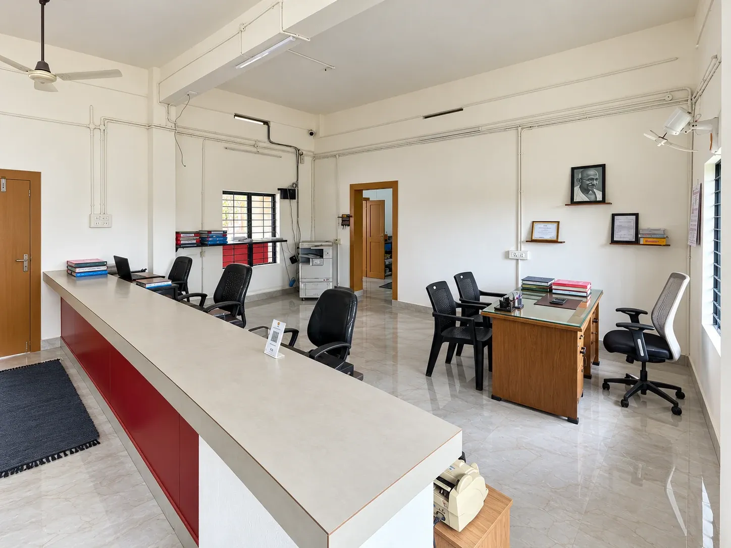 Wide view of the ETCES college office