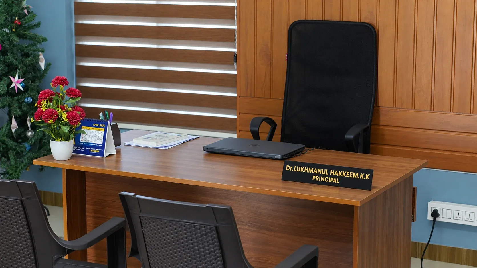 Desk in the ETCES Principal’s office