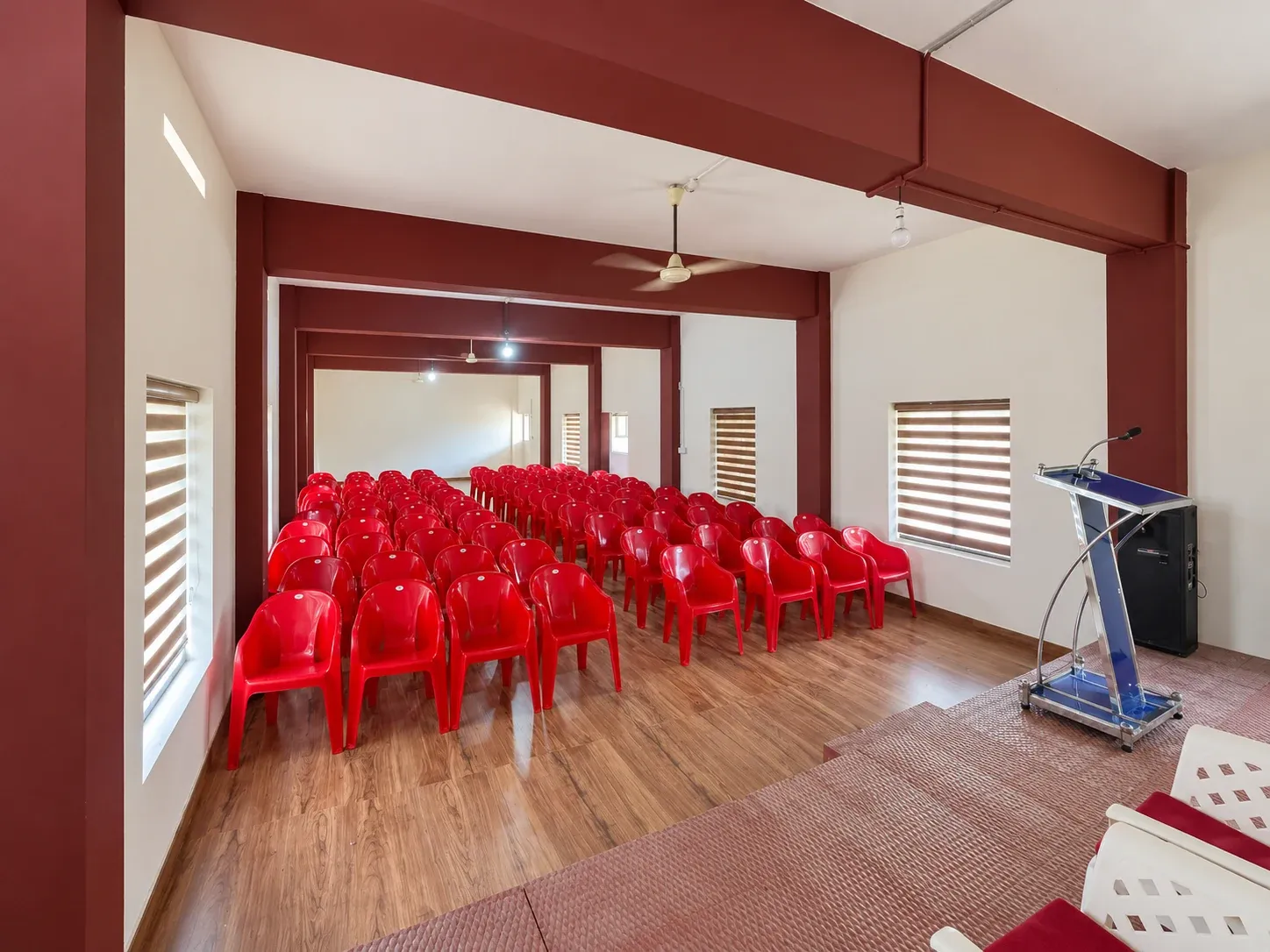 Side view of the ETCES seminar hall
